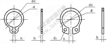 GB /T 894.1-1986 A型轴用弹性挡圈