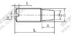 GB /T 72-1988 开槽锥台端定位螺钉 