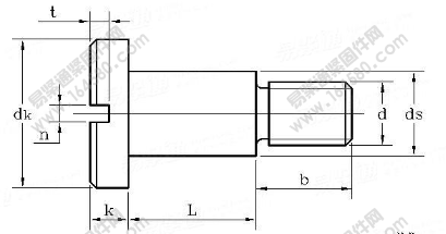 DIN 923-1986 开槽圆柱头台阶螺钉
