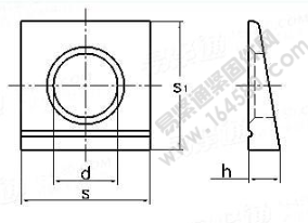 DIN 6917-1989 钢结构I型梁高强度螺栓连接用方形垫圈