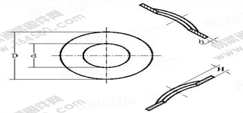 DIN 6904-1990 螺钉和垫圈组合件用波形弹性垫圈