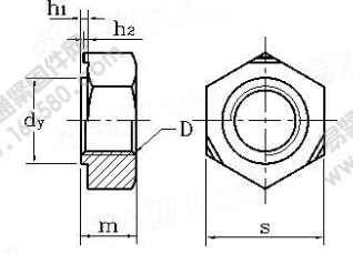 GB /T 13681-1992 焊接六角螺母