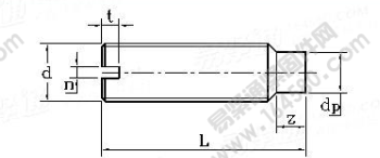 DIN 417-1986 开槽圆柱端紧定螺钉